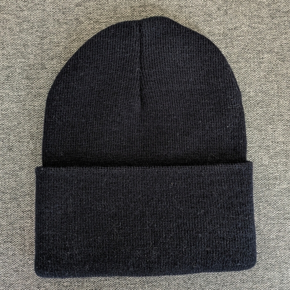 🆕 Carhartt Navy Blue Knit Cuffed Beanie Hat - Picture 7 of 12